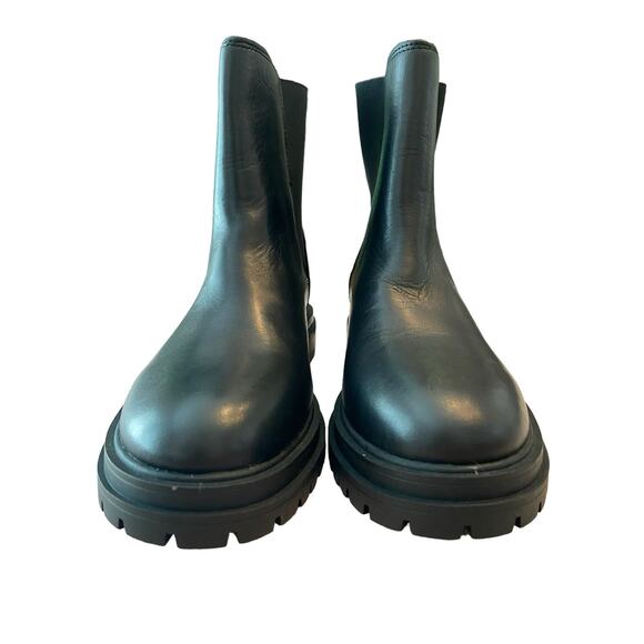 Madewell Gibson Chelsea Ankle Boot Leather Slip On Round Toe Black Size 6 - Picture 5 of 10